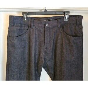 Massimo Dutti Straight Fit Jeans Dark Wash Blue Denim Men’s 34 Pants